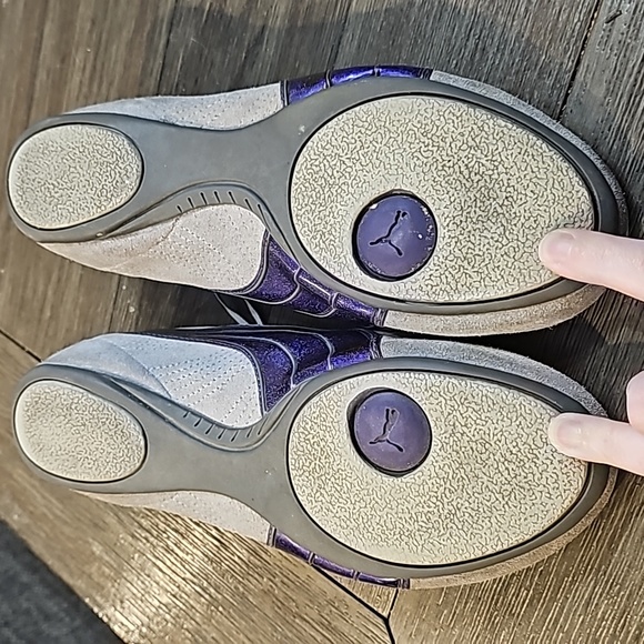 Puma Grey Suede with Purple Women's 9.5 - Picture 3 of 4